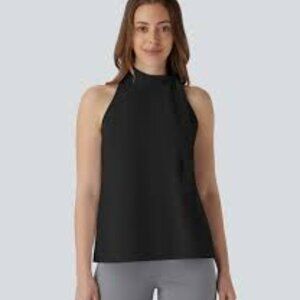 4-NWT HALARA HALTER TIE NECK SLEEVELESS WORK BLOUSE
